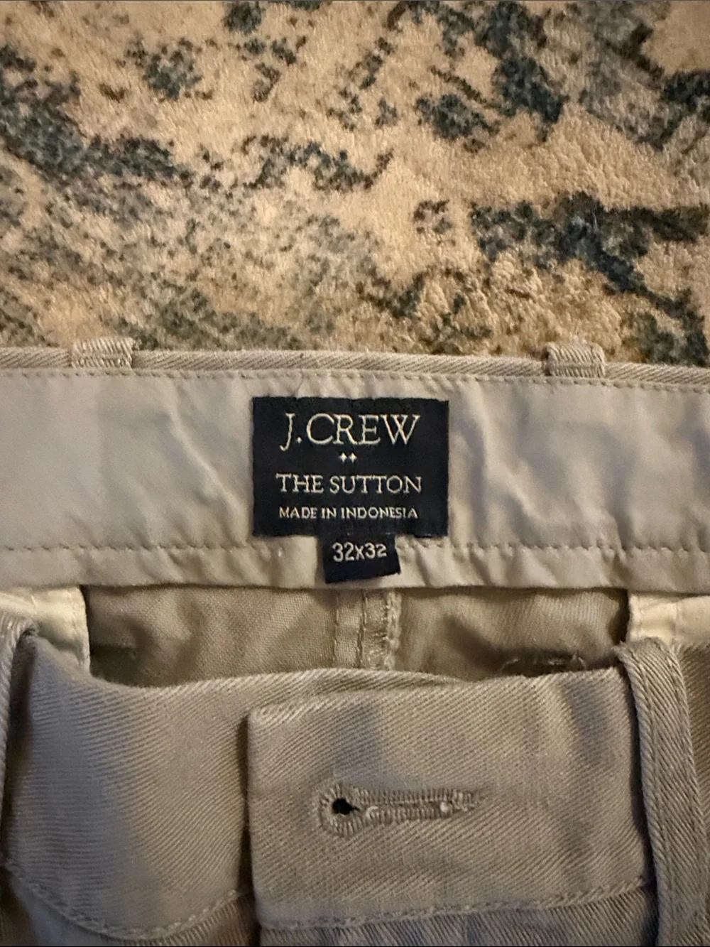 J. Crew Men's Blue and Khaki Chinos - Slim Casual Trousers